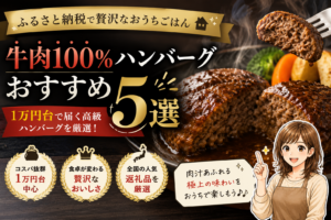 ふるさと納税　ハンバーグ　牛肉100％