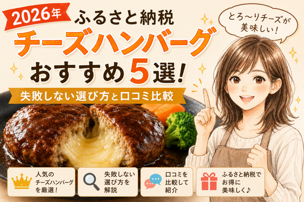 2026年ふるさと納税チーズハンバーグおすすめ5選