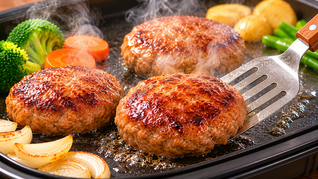 ふるさと納税の唐津市ハンバーグの焼き方