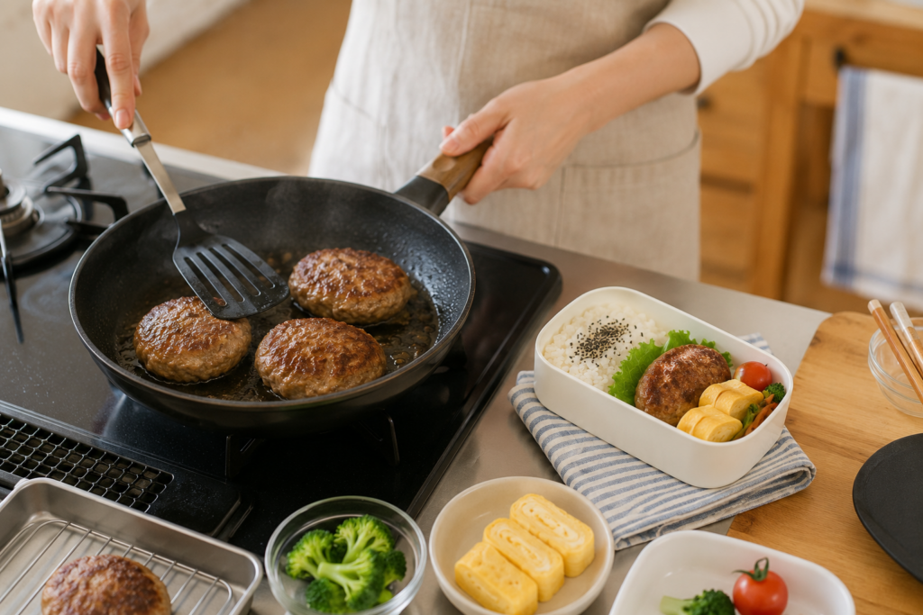 麻　弁当　ふるさと納税　ハンバーグ