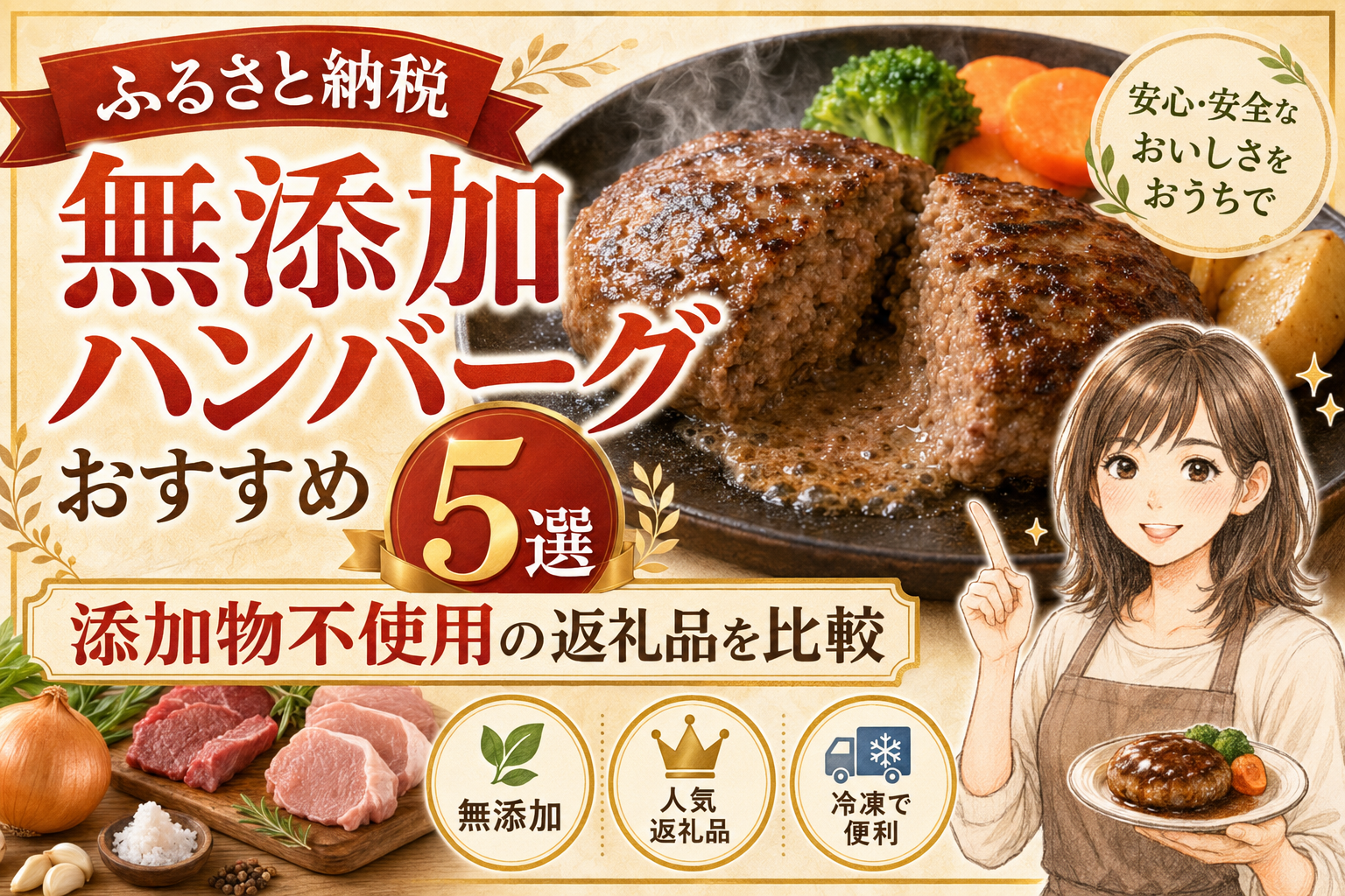 ふるさと納税　無添加　ハンバーグ